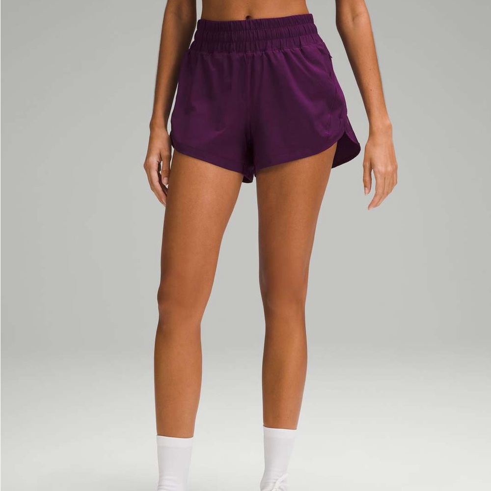 Lululemon Track That High Rise Lined Short 3” Running